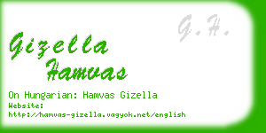 gizella hamvas business card